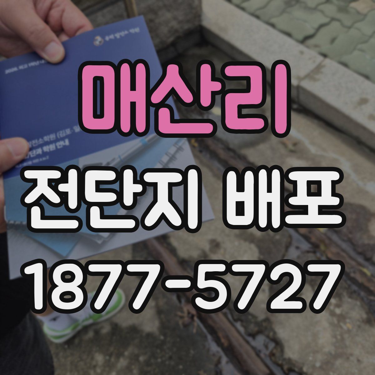 매산리 전단지 배포