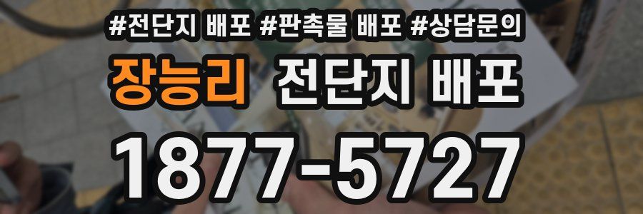 장능리 전단지 배포