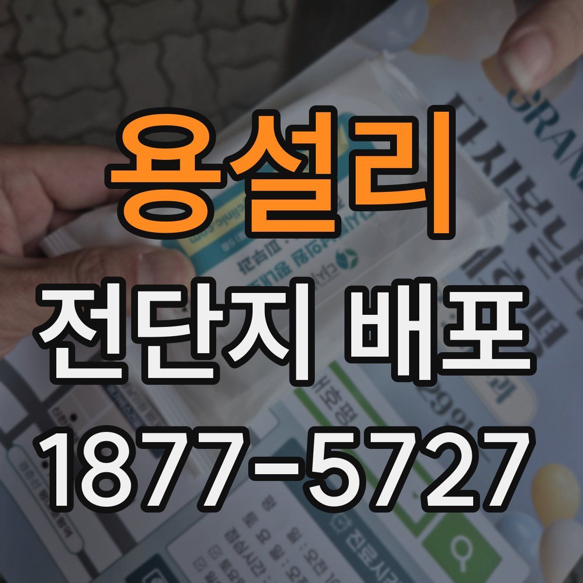 용설리 전단지 배포