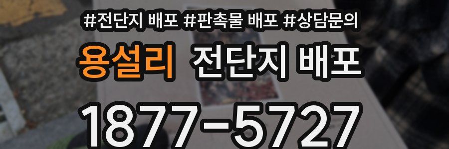 용설리 전단지 배포