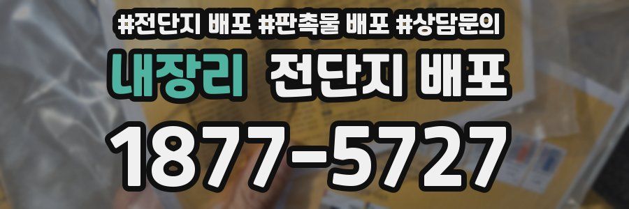 내장리 전단지 배포
