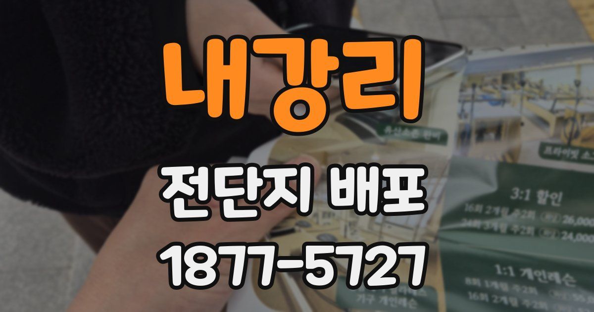 내강리 전단지 배포