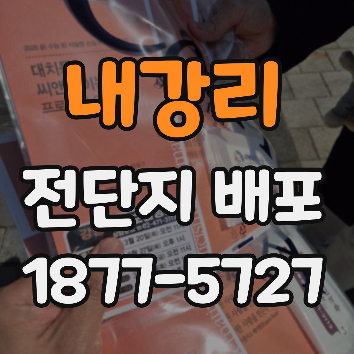 내강리 전단지 배포