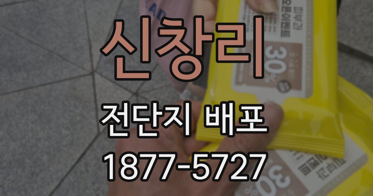 신창리 전단지 배포