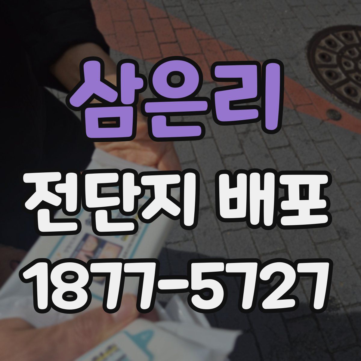 삼은리 전단지 배포