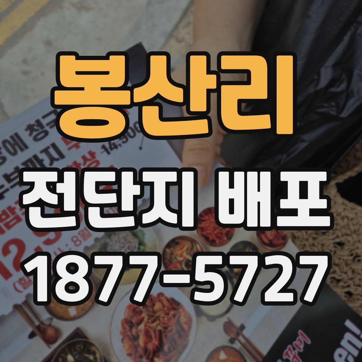 봉산리 전단지 배포