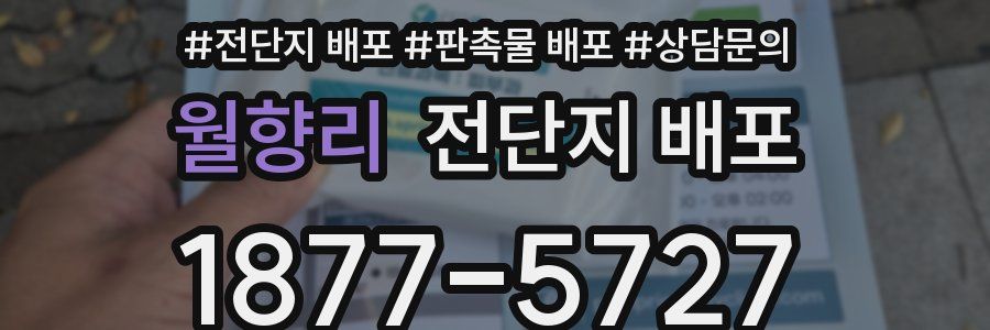 월향리 전단지 배포