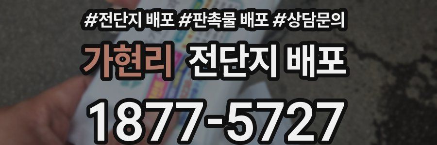 가현리 전단지 배포