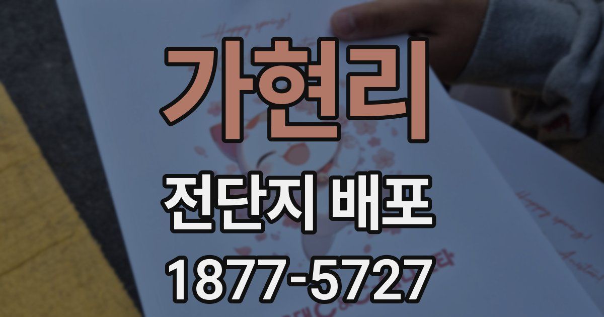 가현리 전단지 배포