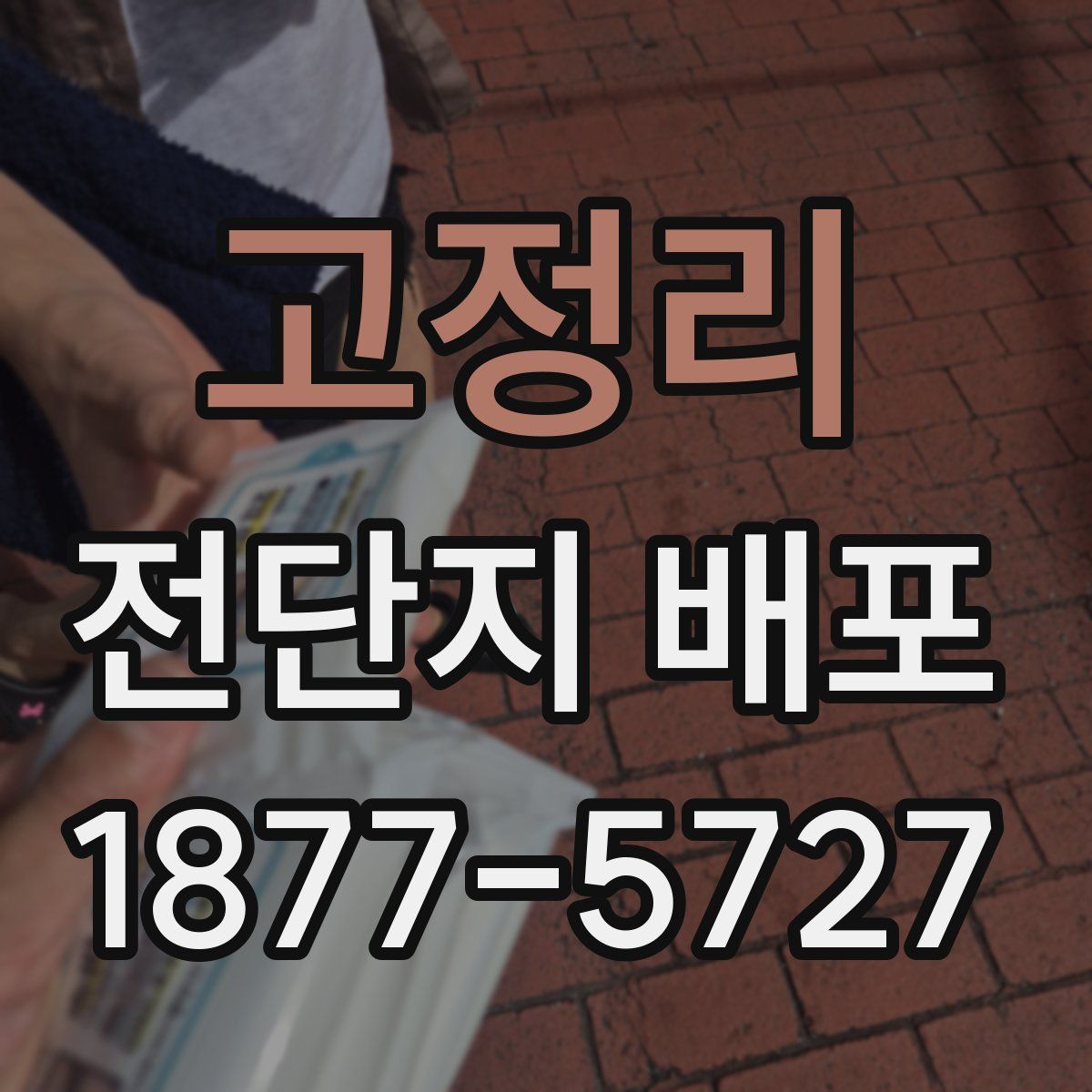고정리 전단지 배포