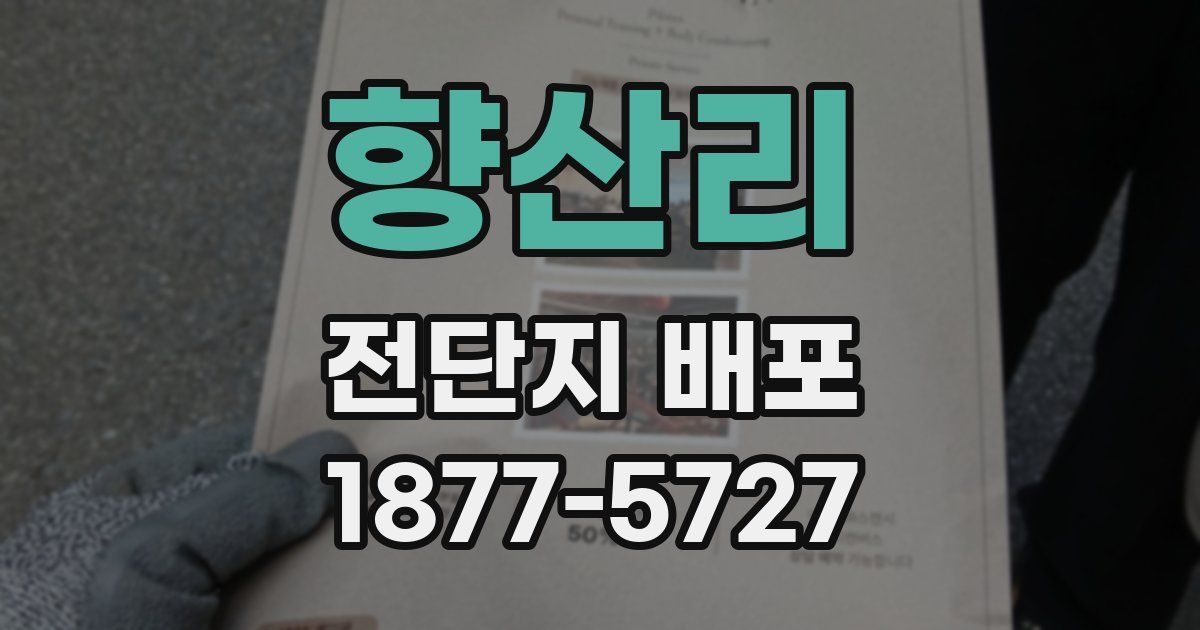 향산리 전단지 배포