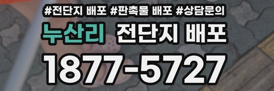 누산리 전단지 배포