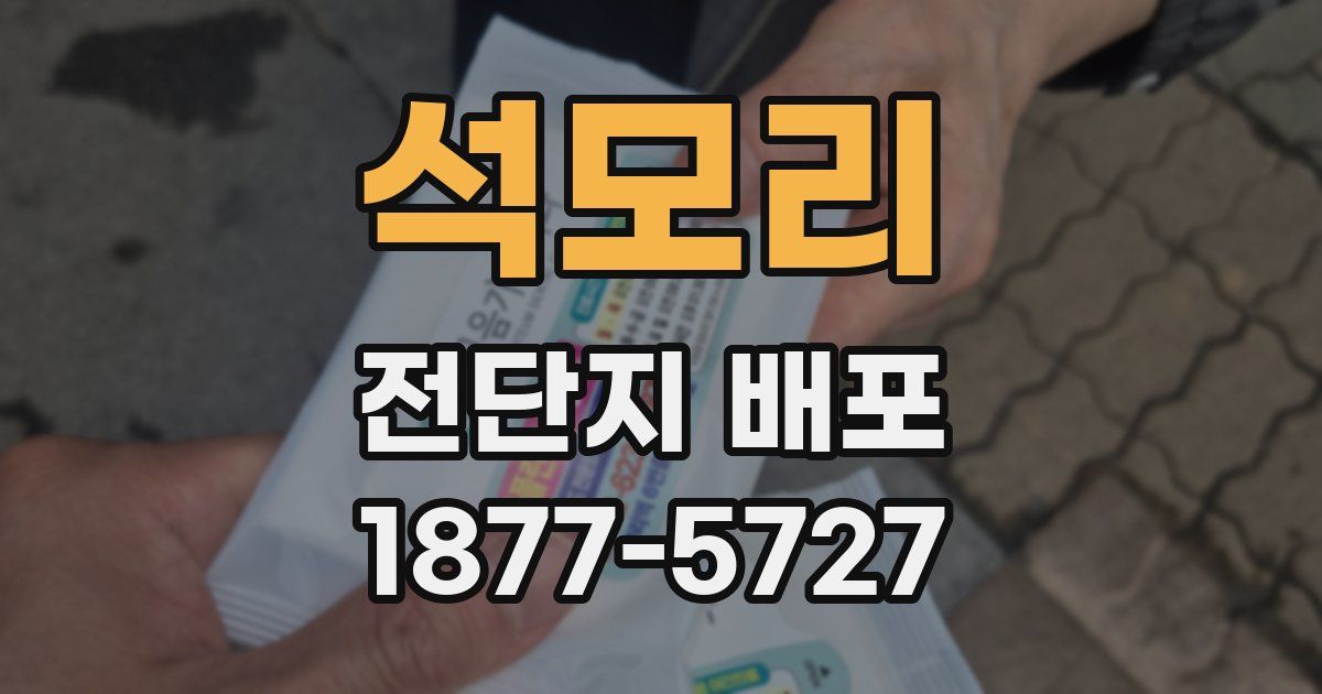 석모리 전단지 배포