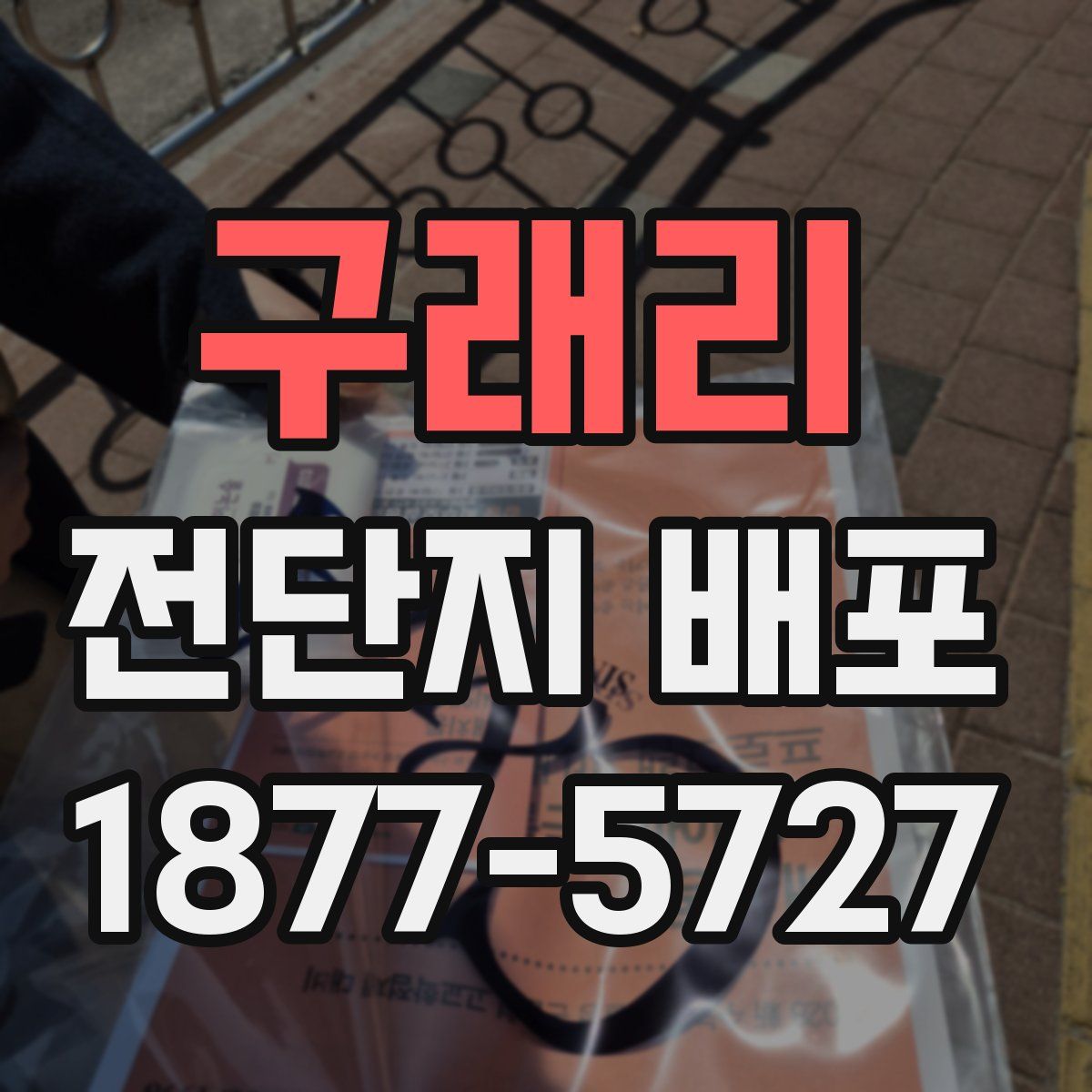 구래리 전단지 배포