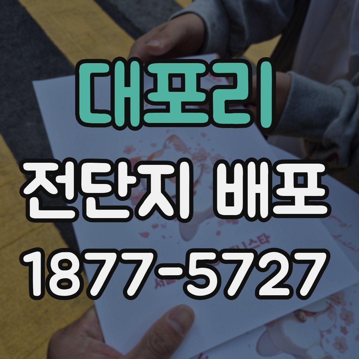 대포리 전단지 배포