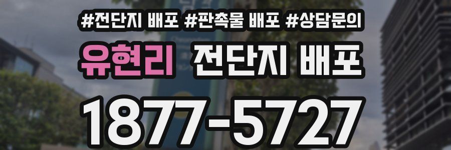 유현리 전단지 배포