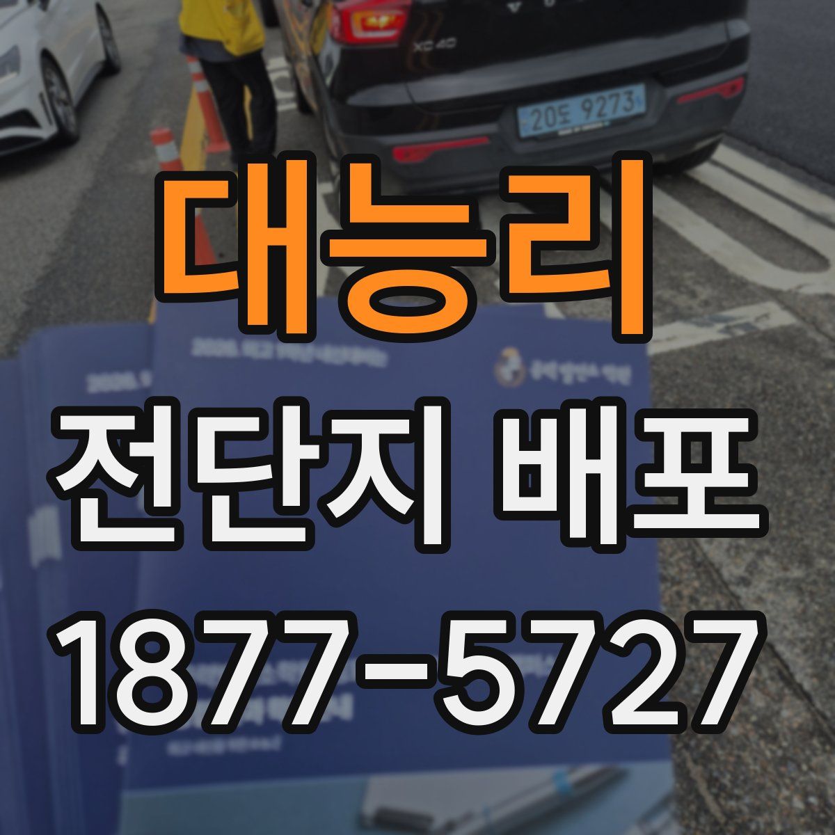 대능리 전단지 배포