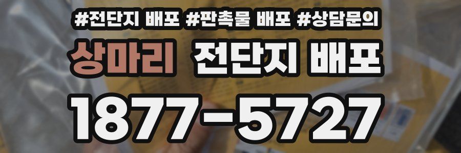 상마리 전단지 배포