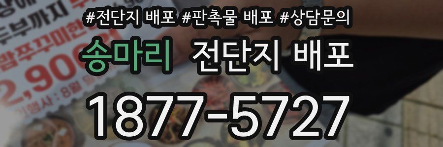 송마리 전단지 배포