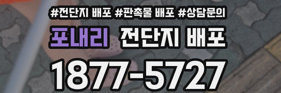 포내리 전단지 배포
