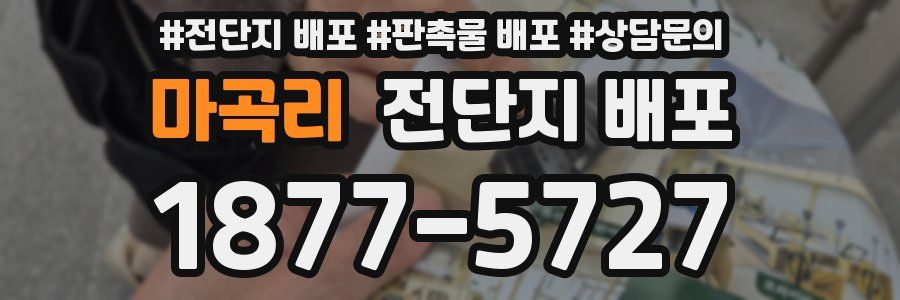 마곡리 전단지 배포