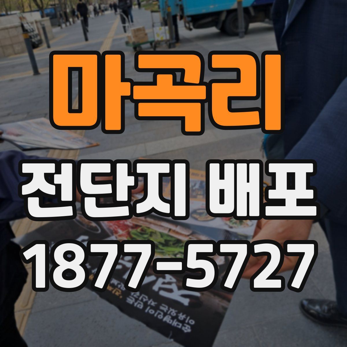 마곡리 전단지 배포