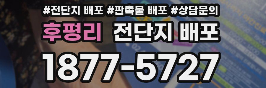 후평리 전단지 배포