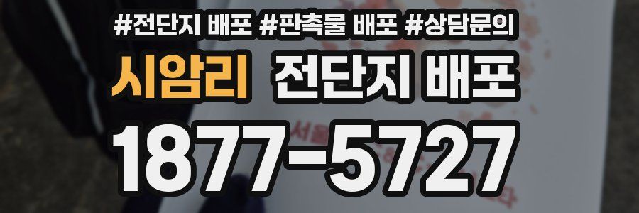 시암리 전단지 배포