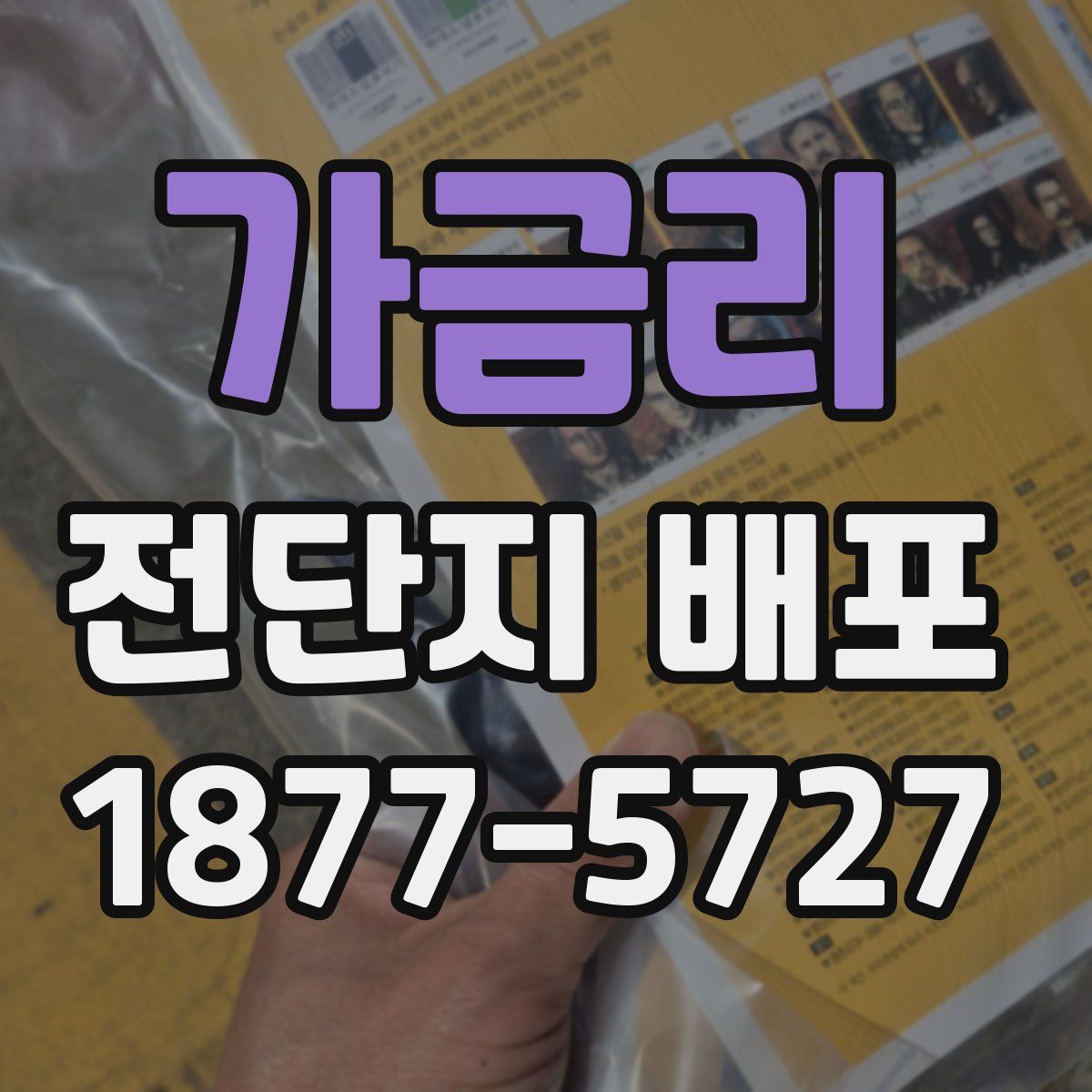 가금리 전단지 배포