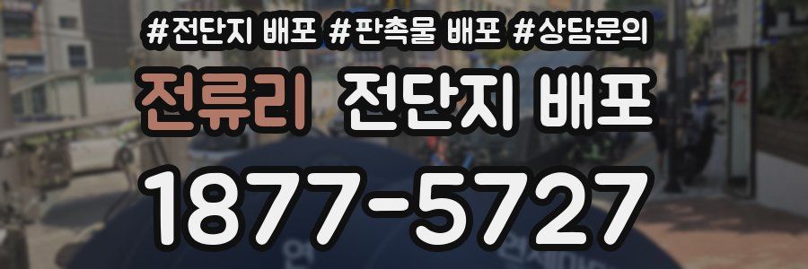 전류리 전단지 배포