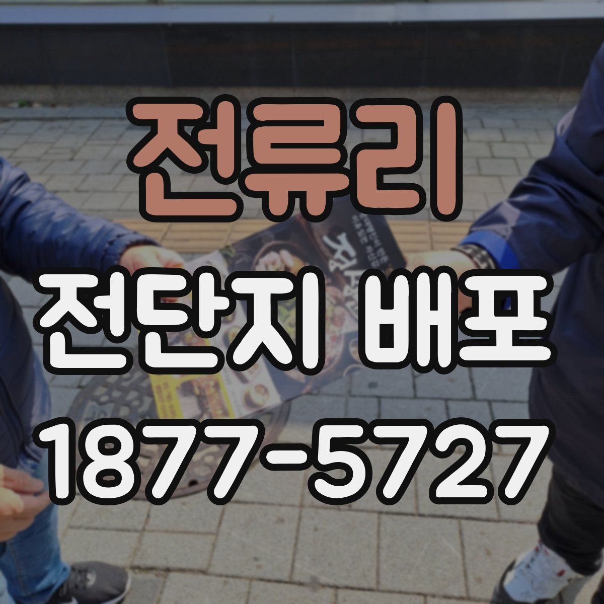 전류리 전단지 배포