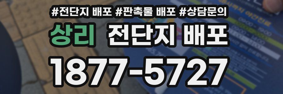 상리 전단지 배포