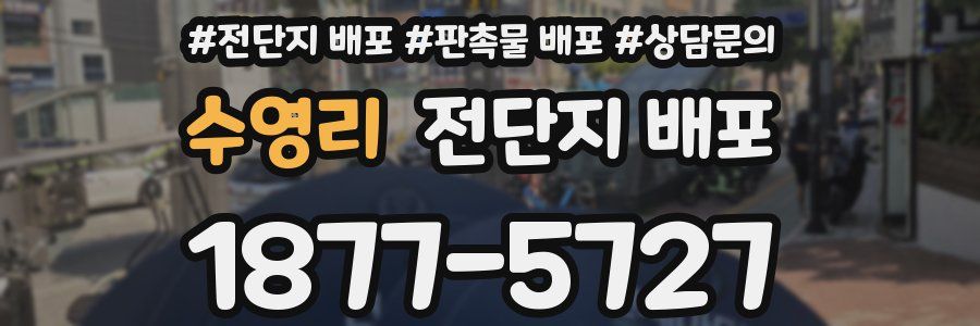 수영리 전단지 배포