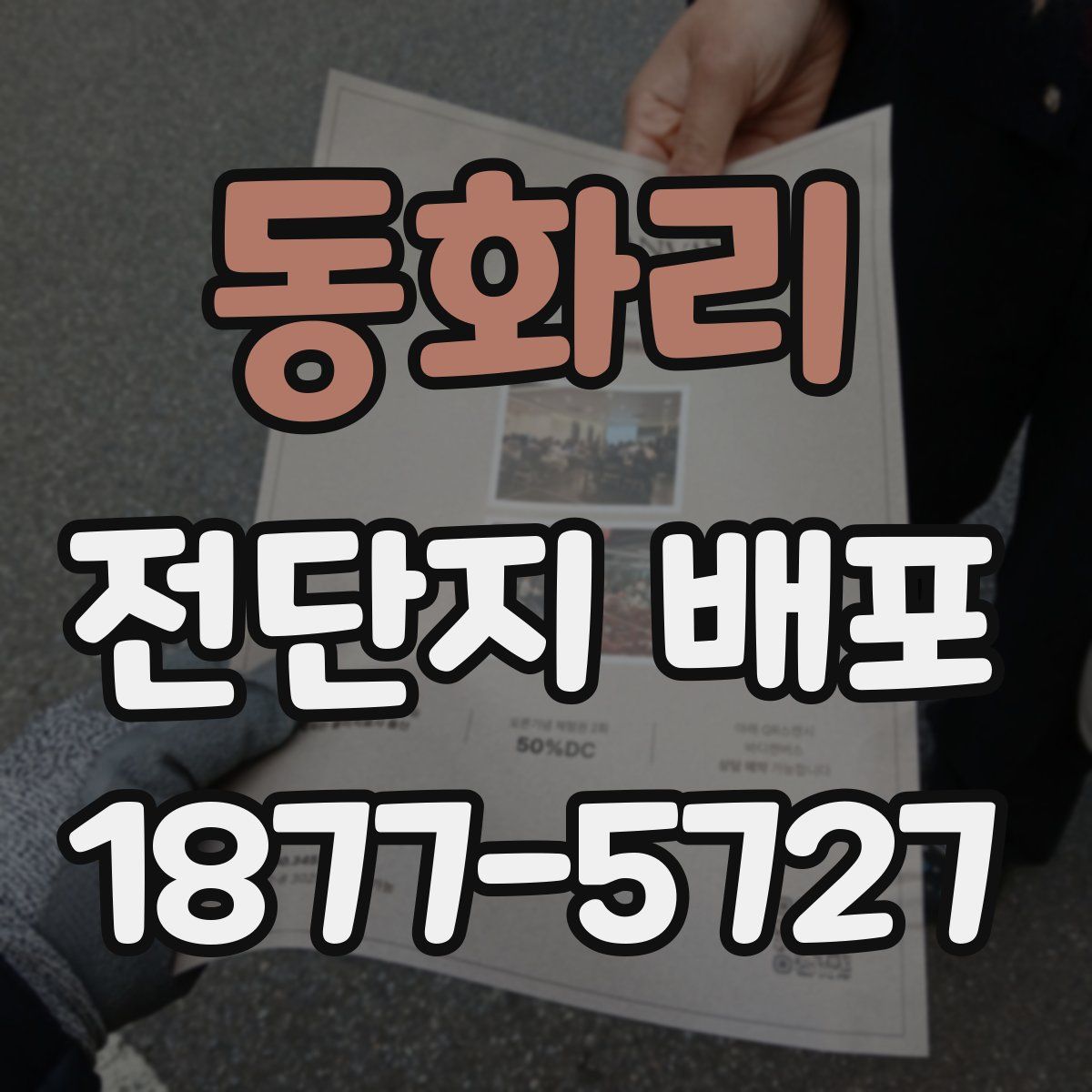 동화리 전단지 배포