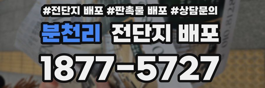 분천리 전단지 배포