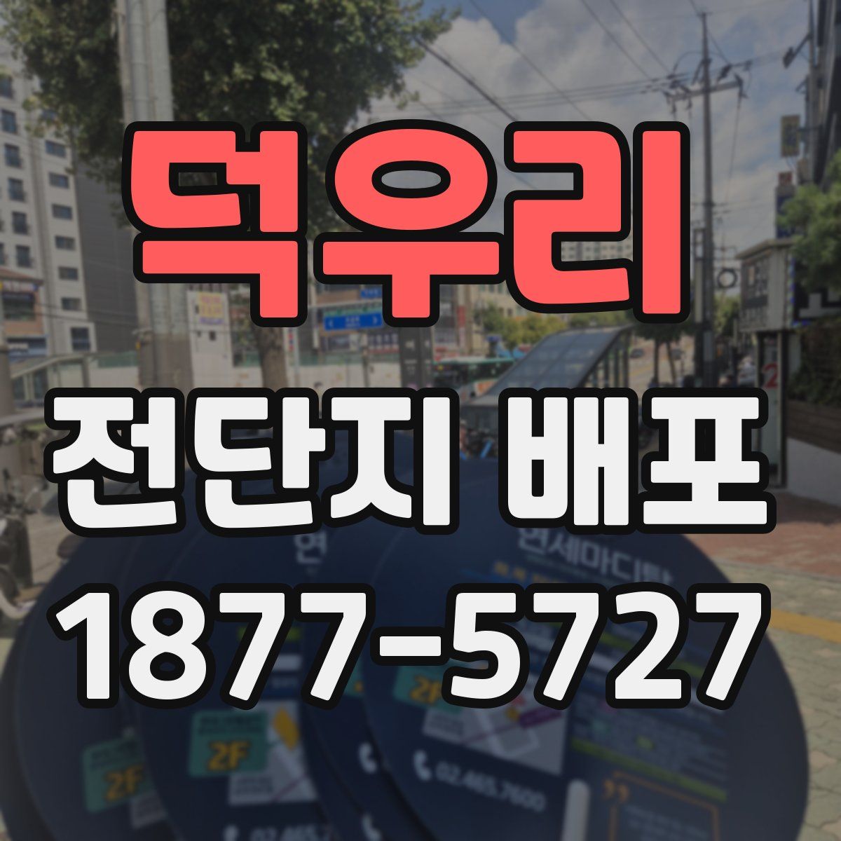 덕우리 전단지 배포