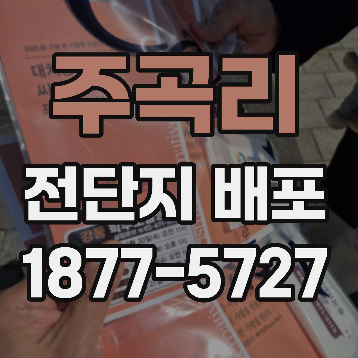 주곡리 전단지 배포