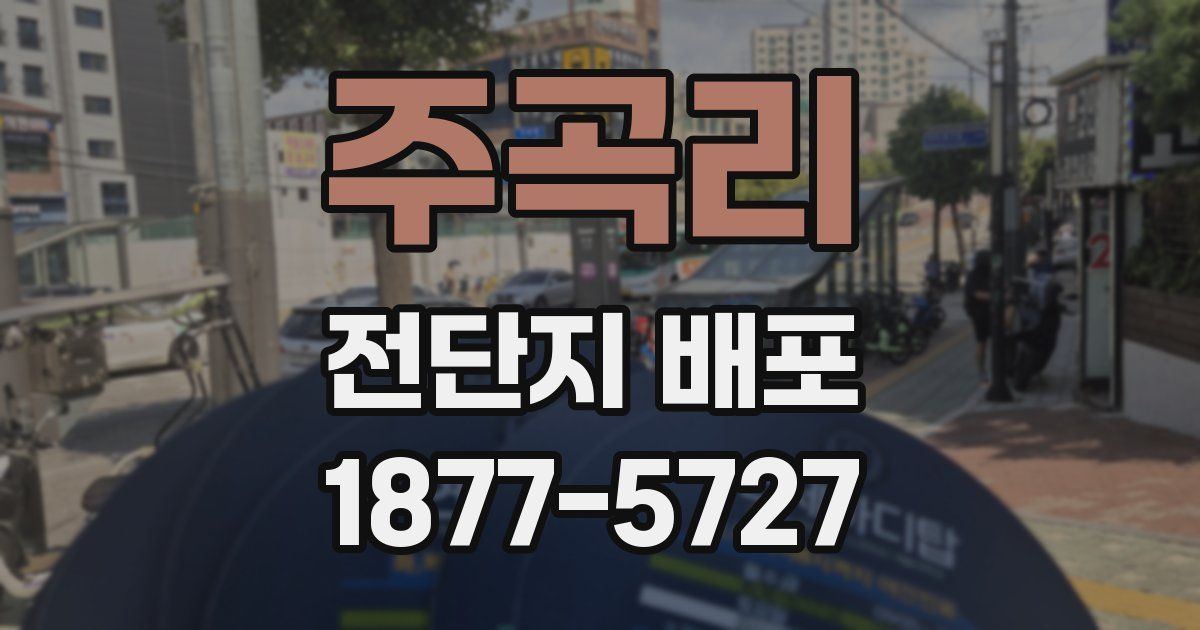 주곡리 전단지 배포