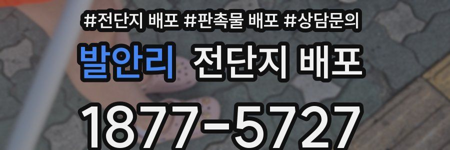 발안리 전단지 배포