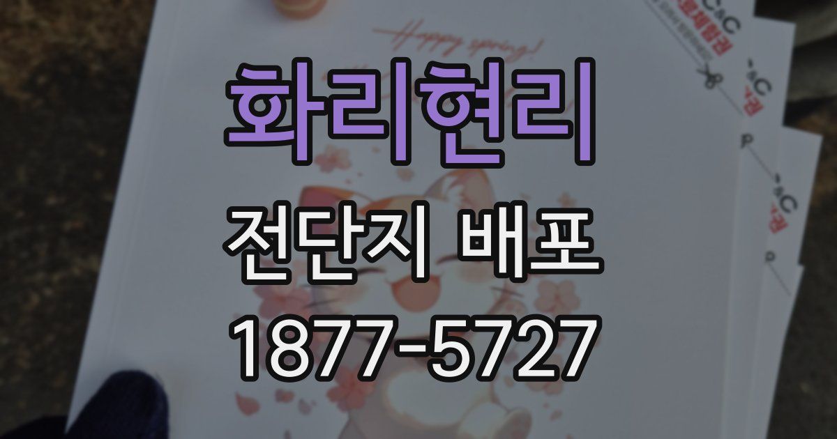 화리현리 전단지 배포