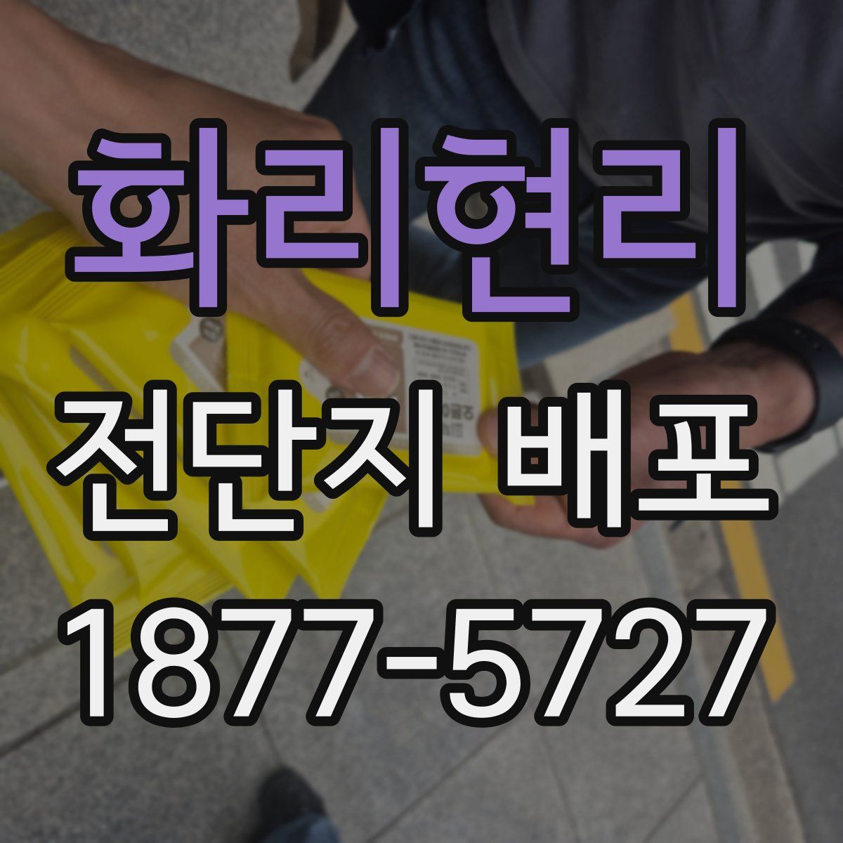 화리현리 전단지 배포