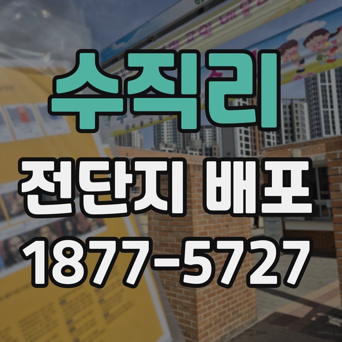 수직리 전단지 배포