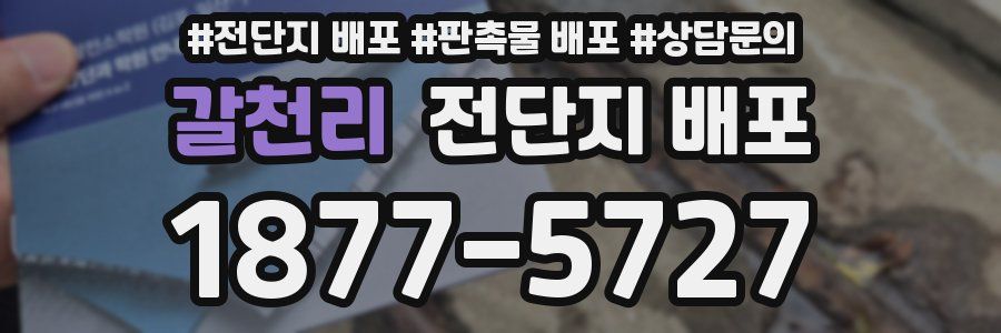 갈천리 전단지 배포