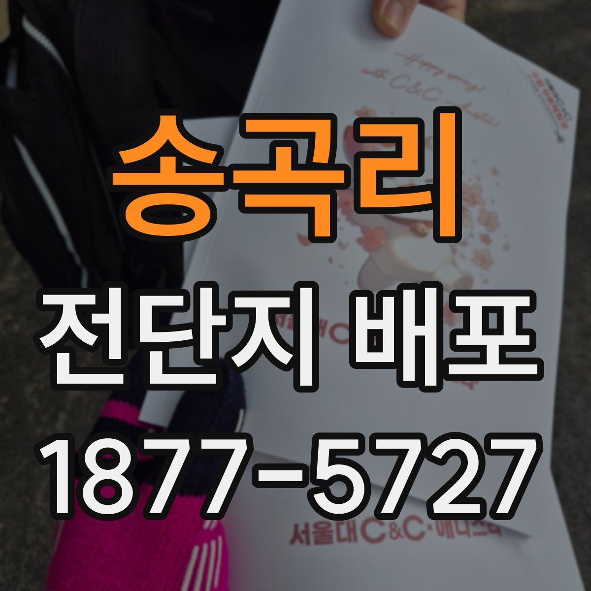 송곡리 전단지 배포