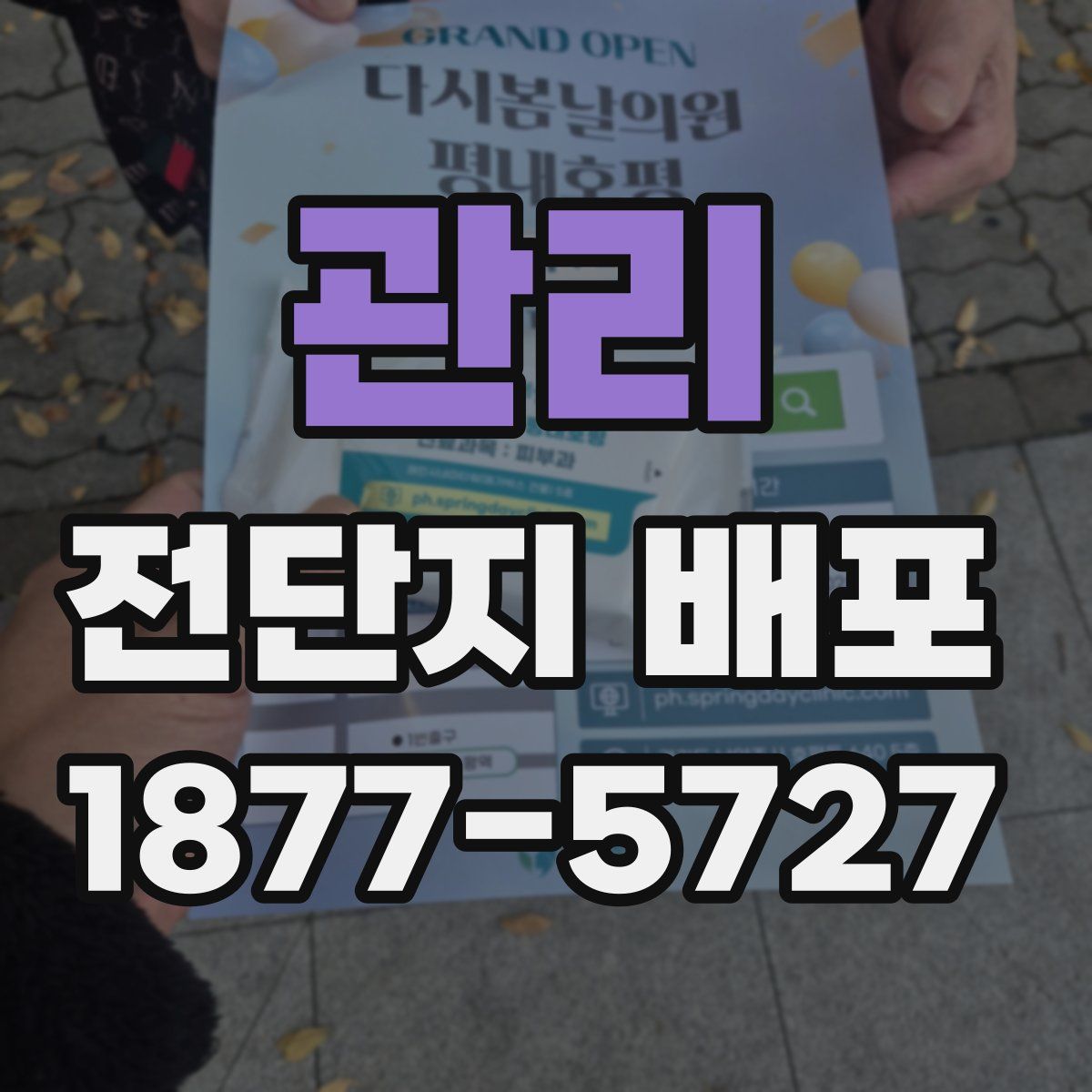 관리 전단지 배포