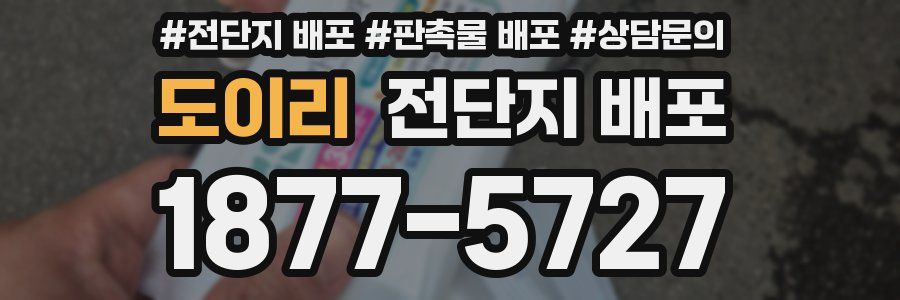 도이리 전단지 배포
