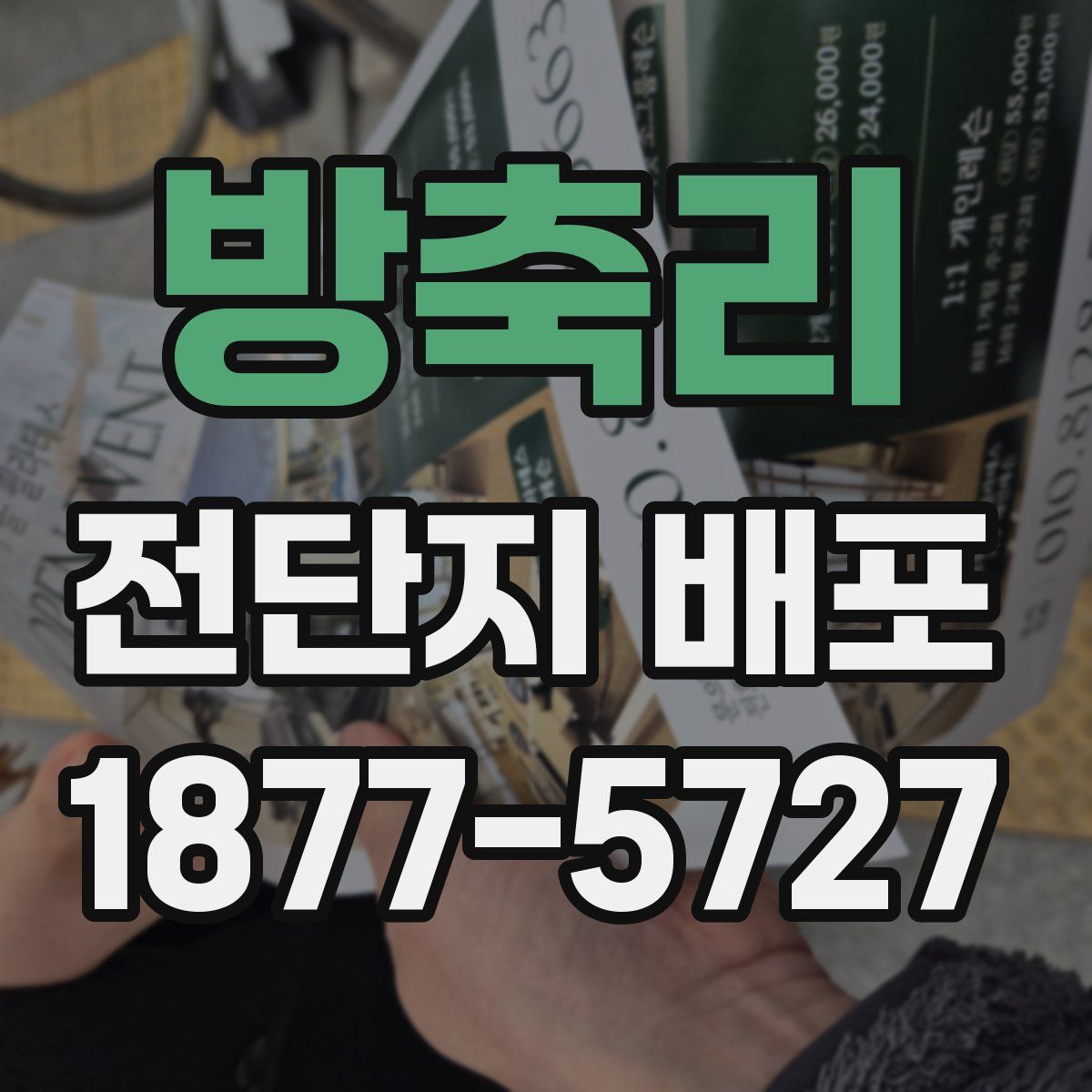 방축리 전단지 배포