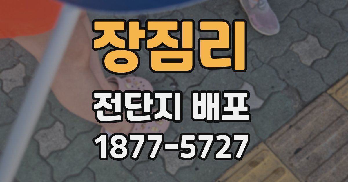 장짐리 전단지 배포