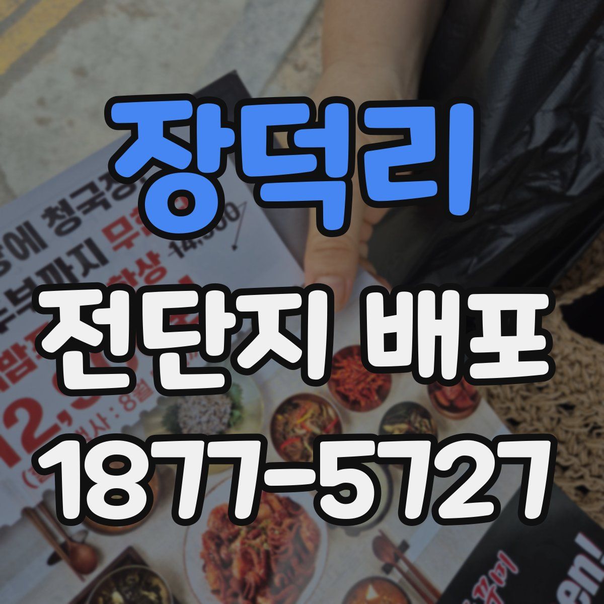 장덕리 전단지 배포