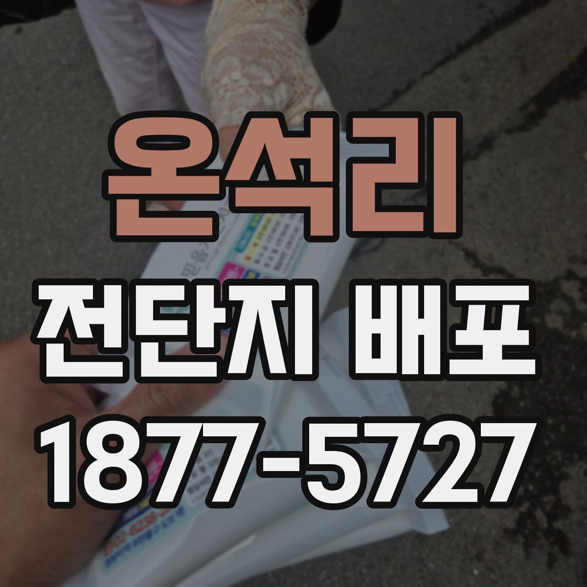 온석리 전단지 배포